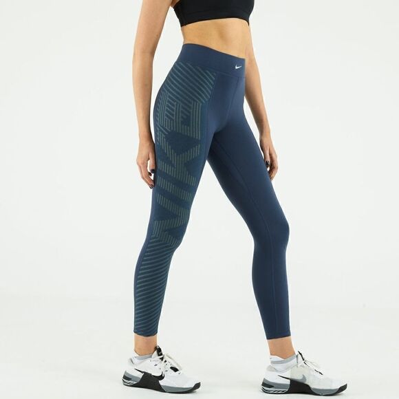Nike Pro Intertwist Therma-FIT ADV Women's Leggings Medium M Lined Blue Silver - Picture 14 of 17